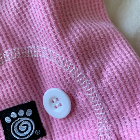 2/$10 Top Paw Size S Pink Thermal Dog Pajamas - Picture 4 of 6